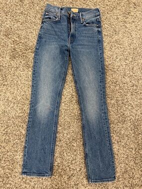 MOTHER Women’s Mid Rise Dazzler Ankle Jeans - Medium Blue Wash